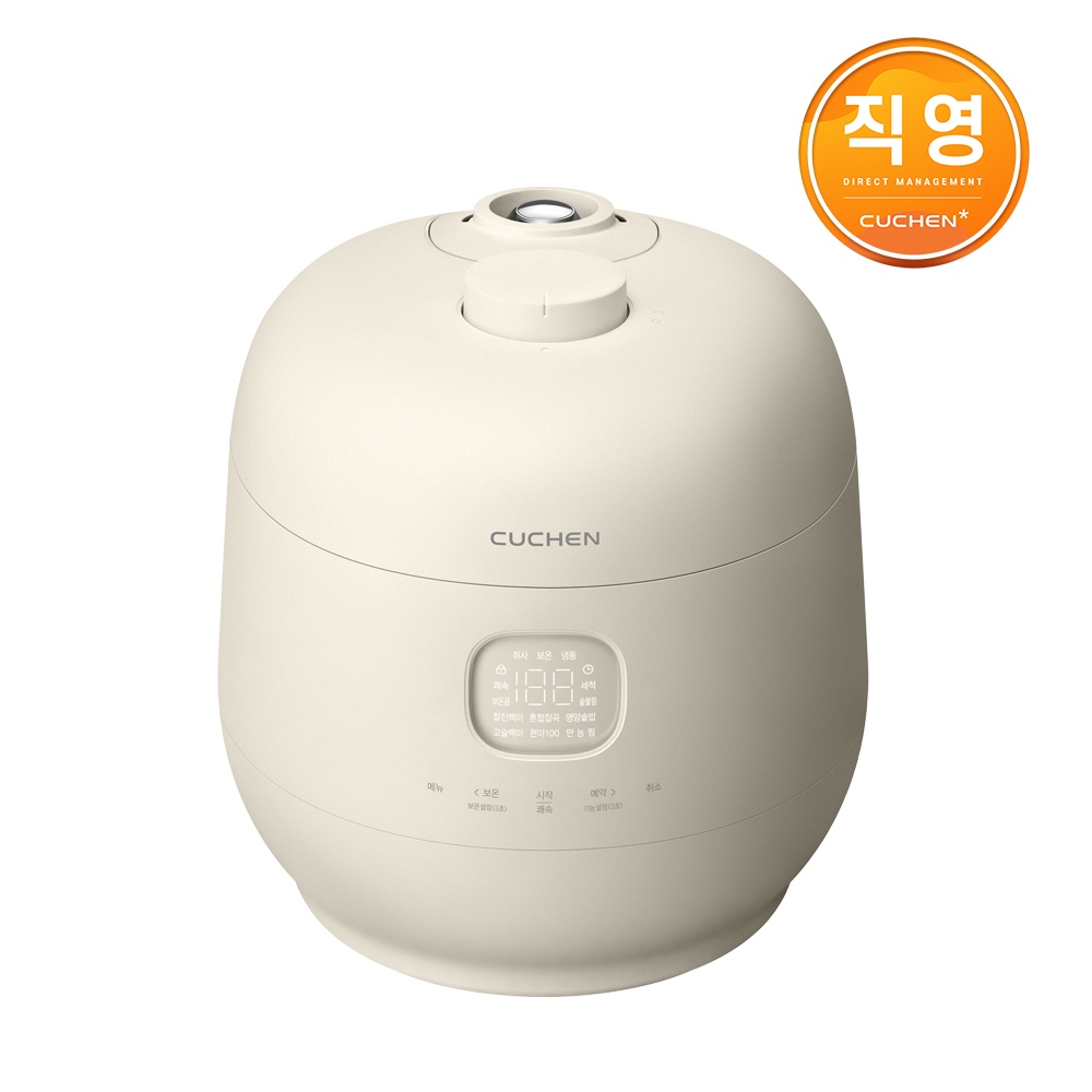 쿠첸 브레인 미니 3인용 IH전기압력밥솥 크림 CRT-TWK0370CY