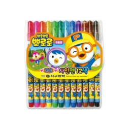 뽀로로 싸인펜 12색 (무독성수용성)