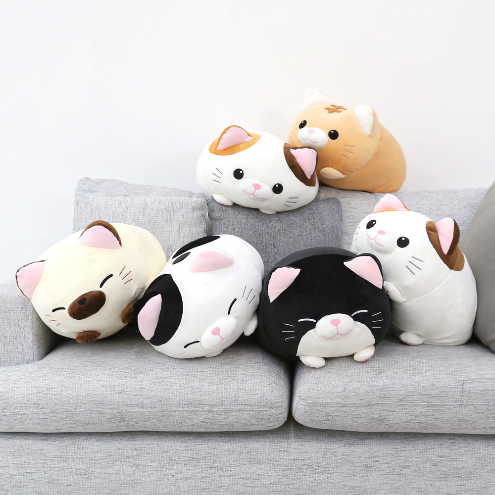 이젠돌스 모찌모찌 만두 고양이 쿠션 인형 50CM 5종 모음