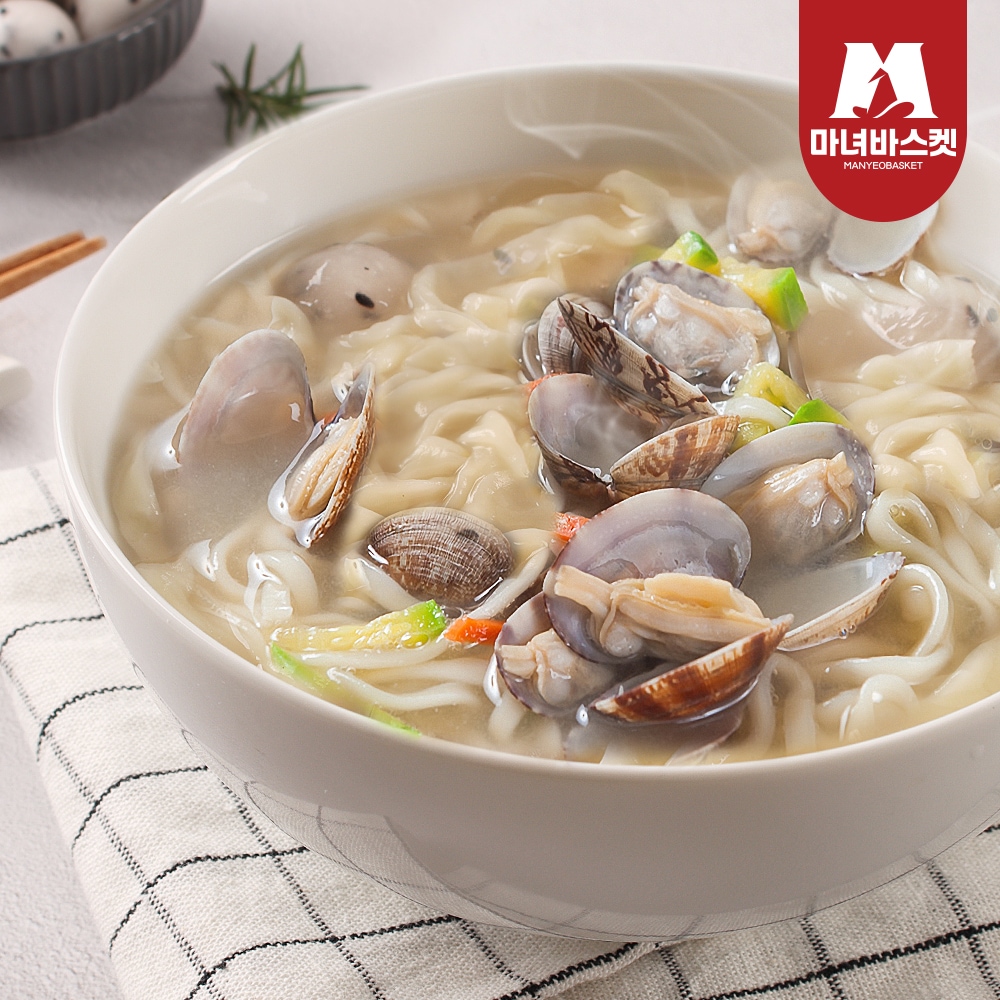 마녀바스켓 군산 엄마손 칼국수 3인분세트(면3팩+소스동봉)
