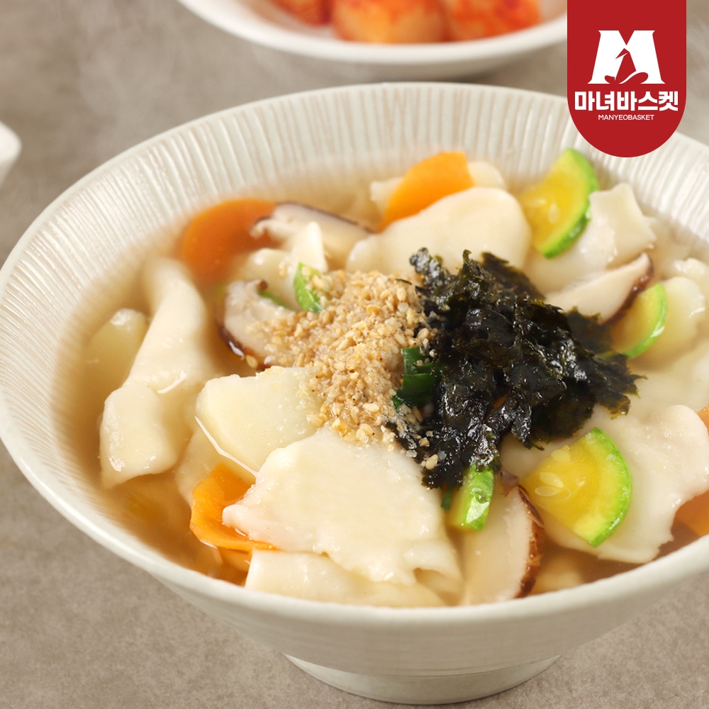 마녀바스켓 군산 엄마손 수제비 5인분 (생면5팩+소스 동봉)