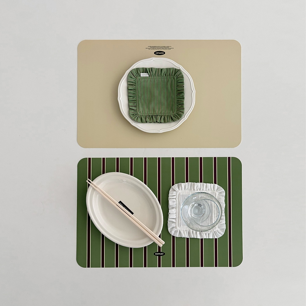 리핏 데이즈 양면 테이블 매트 1+1 (4colors)