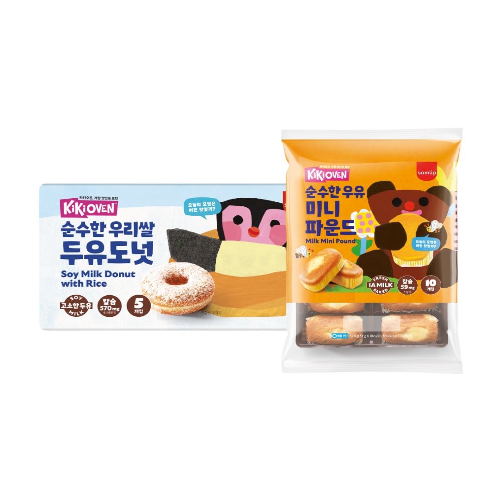 삼립 키키오븐 우리쌀두유도넛 10입 외 (미니파운드)