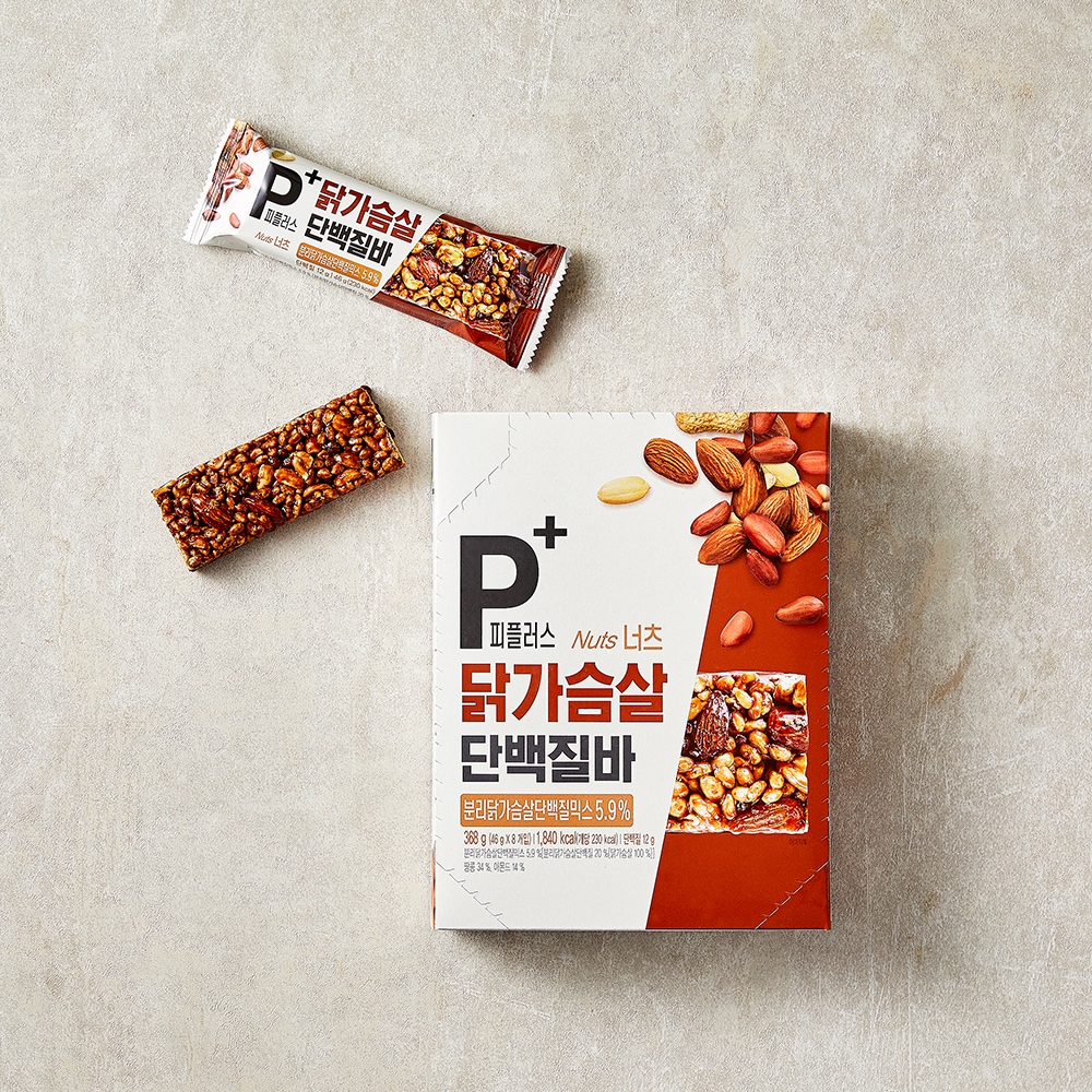 하림 닭가슴살단백질바너츠 46g*8개