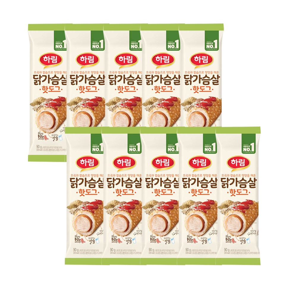 하림 하림 닭가슴살핫도그 90g 10봉