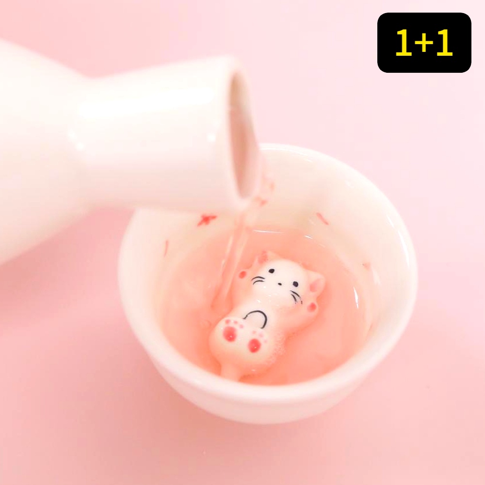 빛내는사람들 벚꽃냥 술잔2p세트 도자기 수공예 공방 집들이 개업 선물(주문제작)