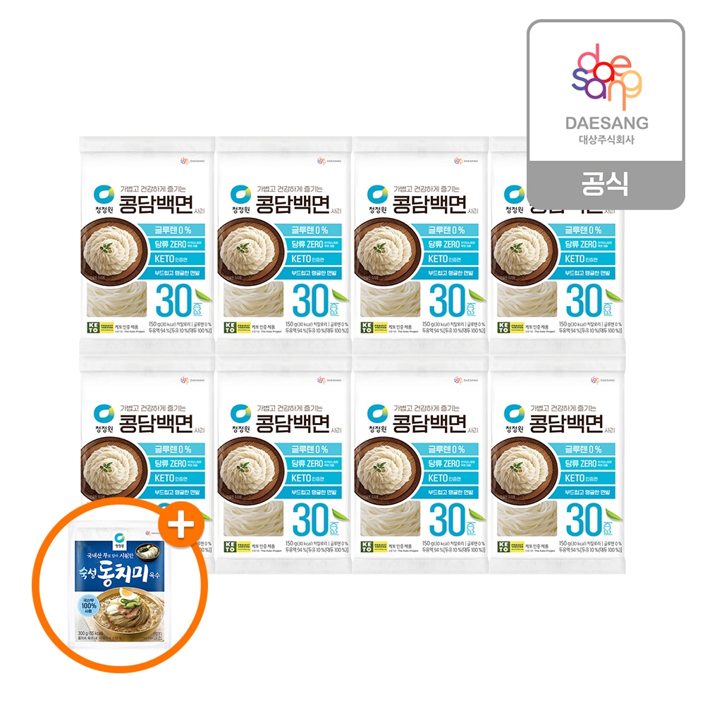 콩담백면150g*8개 + (증정)동치미육수300g 가격 비교 청정원 콩담백면150g*8개 + (증정)동치미육수300g