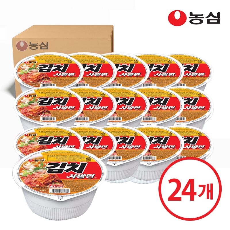 농심 김치사발면 86g*24개