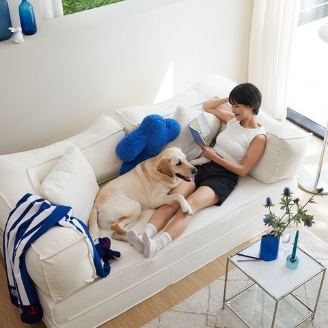 몽글 3인용 
방수 패브릭 소파베드