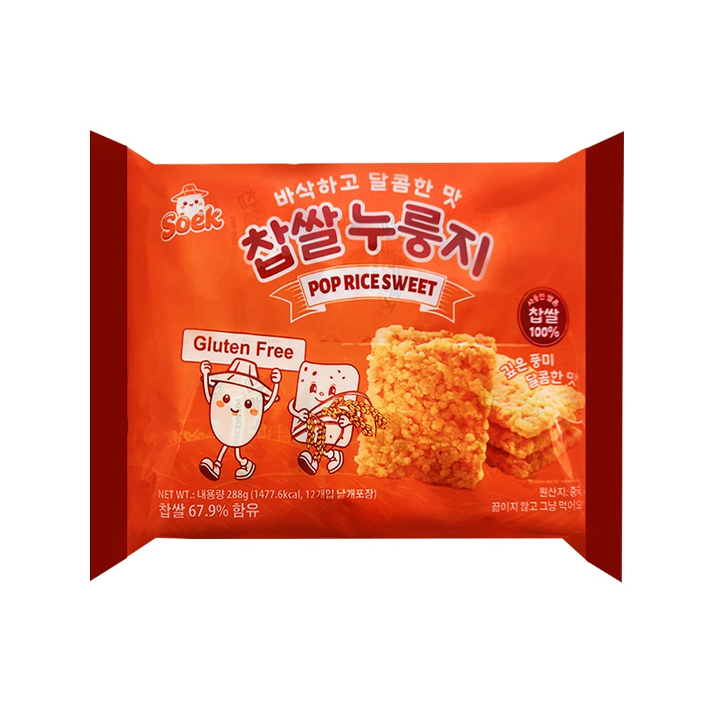 찹쌀 누룽지 달콤한맛 288g x 3개 쌀과자