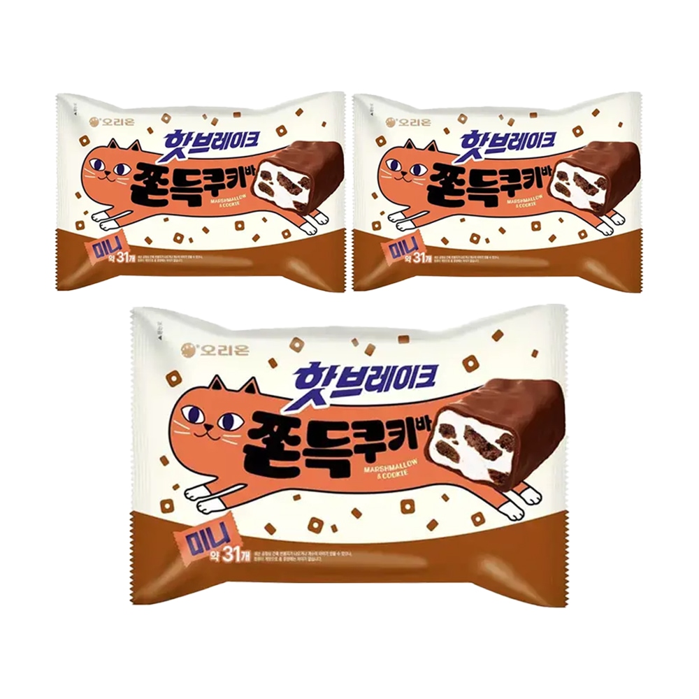 오리온 핫브레이크 쫀득쿠키바 미니 352g x 3개 가격 비교 시리즈몰 오리온 핫브레이크 쫀득쿠키바 미니 352g x 3개