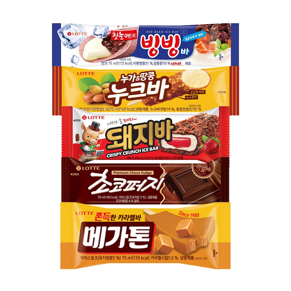 누크바x10개+돼지바x10개+초코퍼지x10개+메가톤바x5개+빙빙바x5개 가격 추이 롯데웰푸드 누크바x10개+돼지바x10개+초코퍼지x10개+메가톤바x5개+빙빙바x5개 - 최저가 24,500원