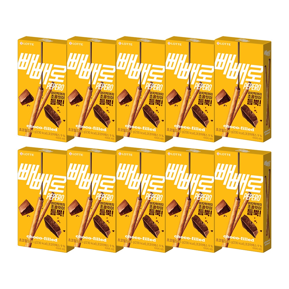 초코필드 빼빼로 45g X10개 가격 비교 롯데웰푸드 초코필드 빼빼로 45g X10개