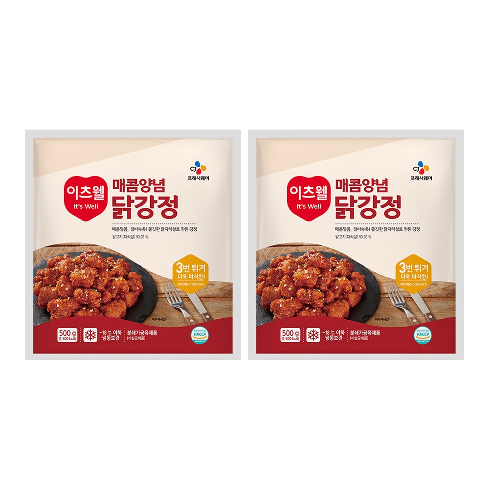 CJ이츠웰 매콤양념닭강정500g x 2개 가격 추이 CJ CJ이츠웰 매콤양념닭강정500g x 2개 - 최저가 19,900원