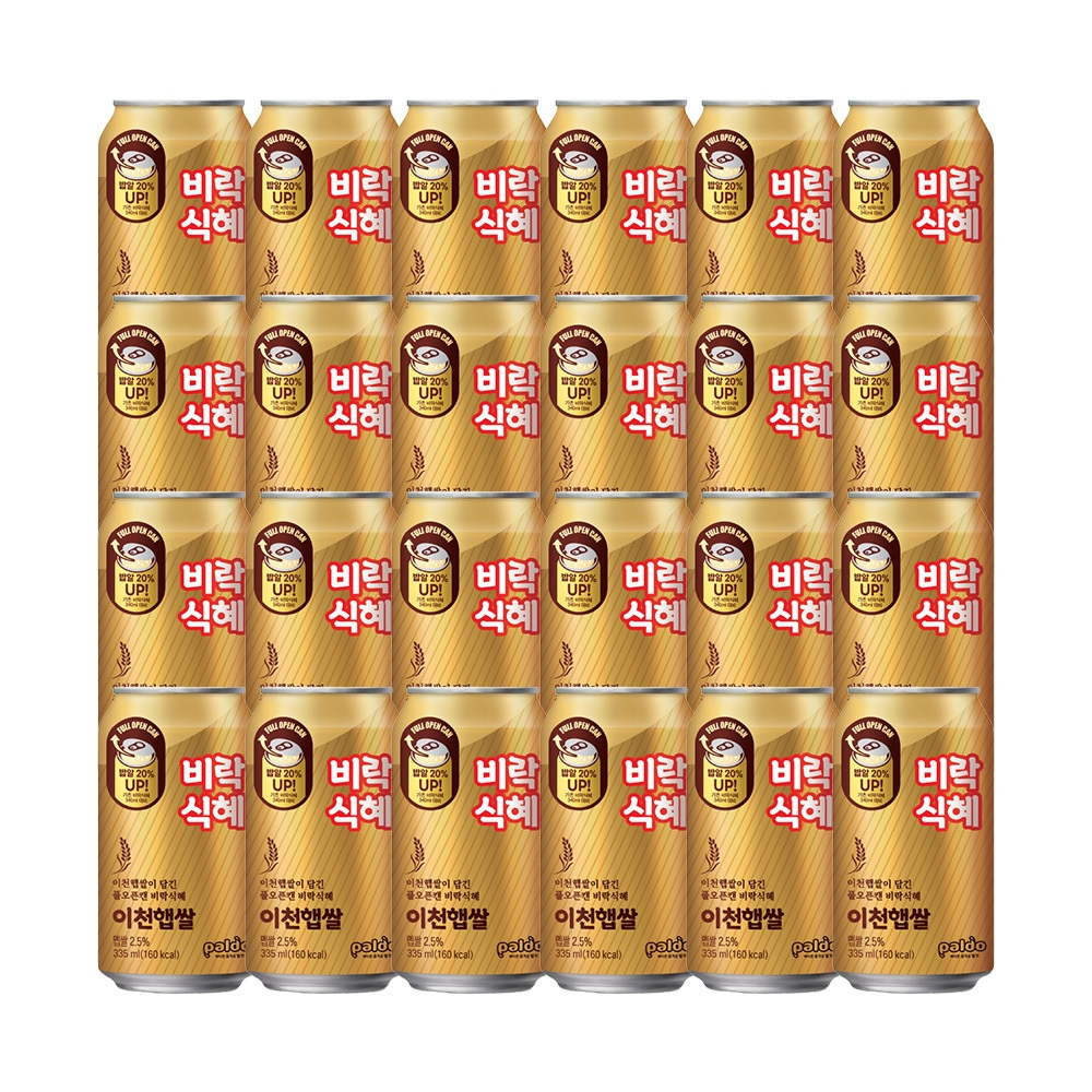 2025년도 이천햅쌀 비락식혜 335ml x 24개 가격 비교 팔도 2025년도 이천햅쌀 비락식혜 335ml x 24개