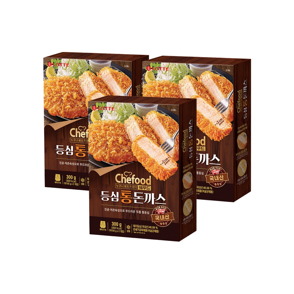 롯데웰푸드 쉐푸드 등심통돈까스300g /우유미니핫도그 500g 2~4개 골라담기