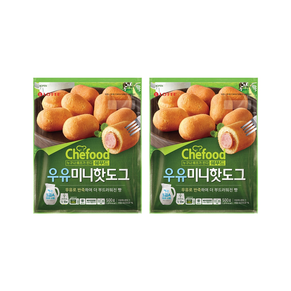 쉐푸드 우유미니핫도그 500gx2개 가격 추이 롯데푸드 쉐푸드 우유미니핫도그 500gx2개 - 최저가 19,200원