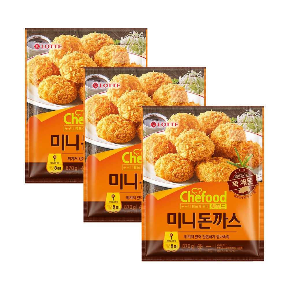 쉐푸드 미니돈까스 870gx3개 가격 비교 롯데푸드 쉐푸드 미니돈까스 870gx3개