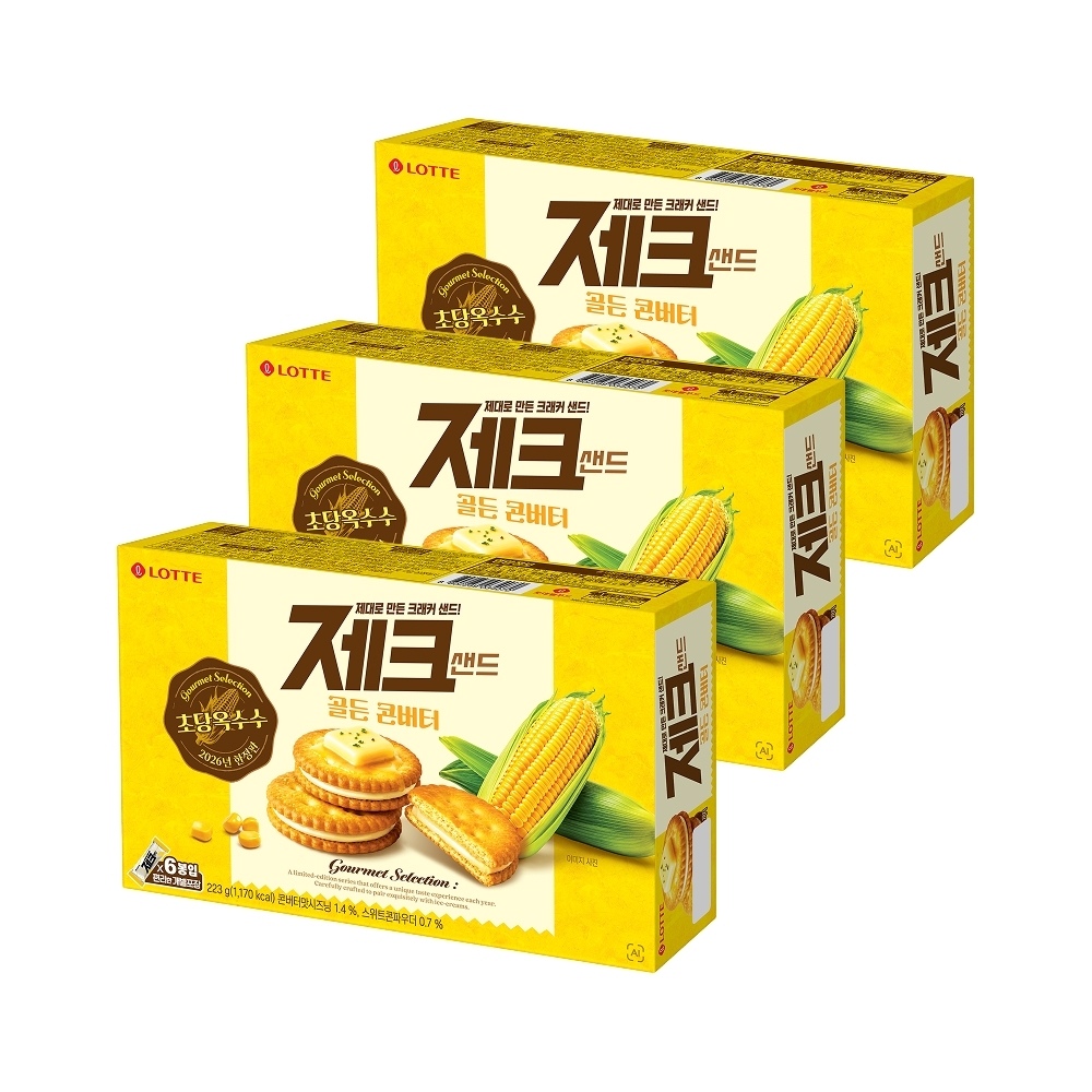 초당옥수수 제크샌드 골든 콘버터 223g x3개 가격 추이 롯데웰푸드 초당옥수수 제크샌드 골든 콘버터 223g x3개 - 최저가 16,900원