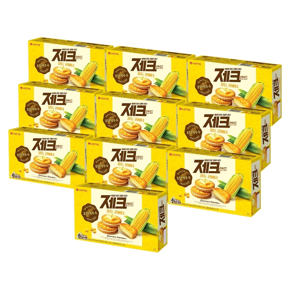 초당옥수수 제크샌드 골든 콘버터 223g x10개 가격 비교 롯데웰푸드 초당옥수수 제크샌드 골든 콘버터 223g x10개