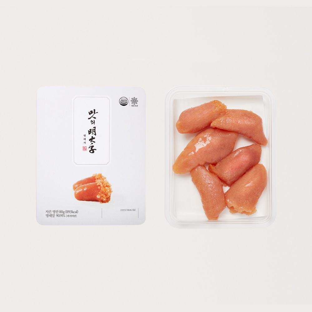 한끼명란 자른 명란 100g 명란젓 백명란 파지 무색소