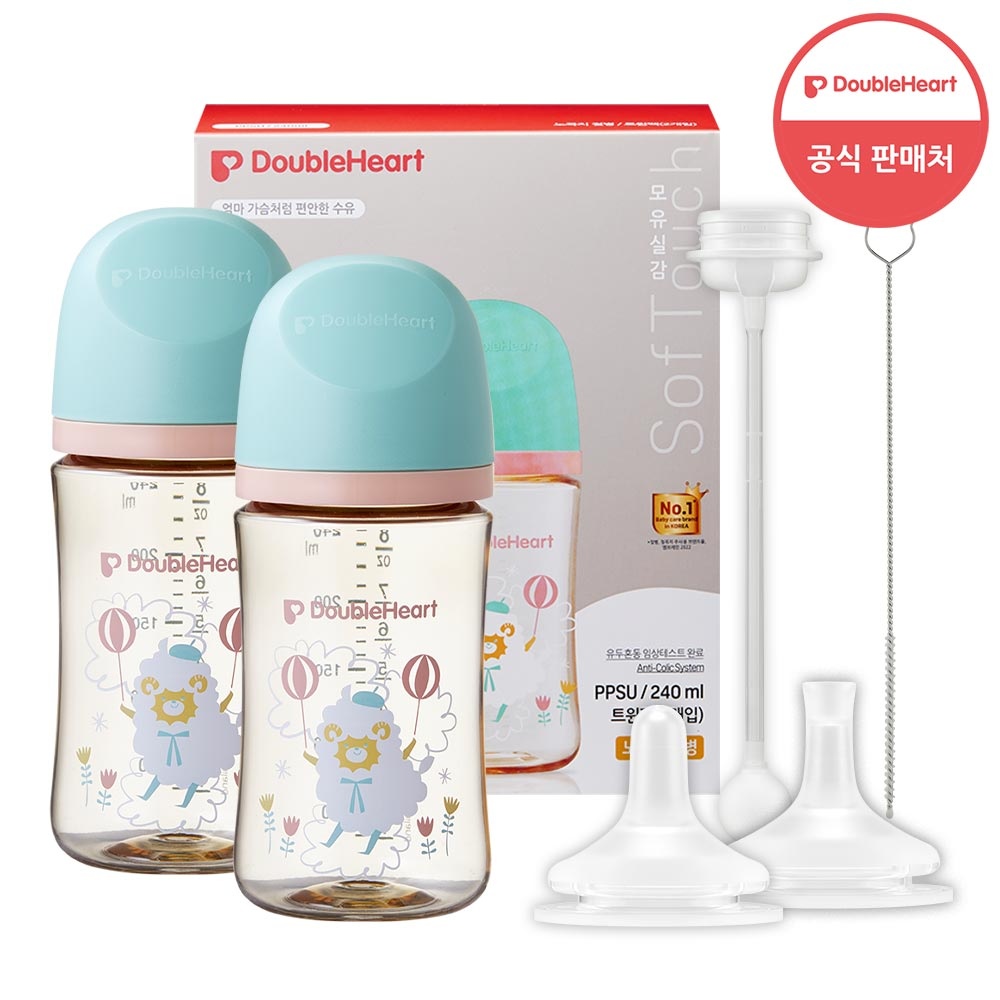3세대 디어프렌즈 240ml 빨대컵 세트 (젖병 + 빨대꼭지 + 추&빨대 브러시) 가격 비교 더블하트 3세대 디어프렌즈 240ml 빨대컵 세트 (젖병 + 빨대꼭지 + 추&빨대 브러시)