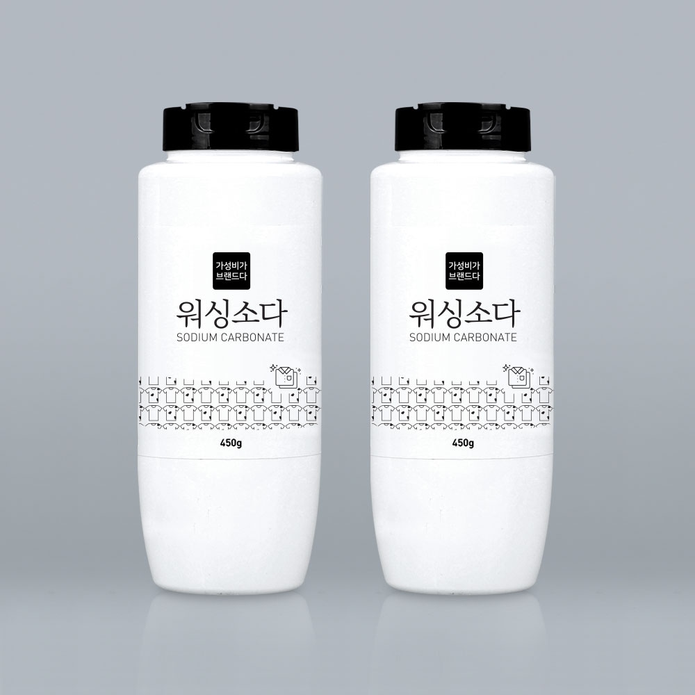 가성비가 브랜드다 가성비가브랜드다 워싱소다 450g x 2개 / 탄산소다 세탁세제 세정제