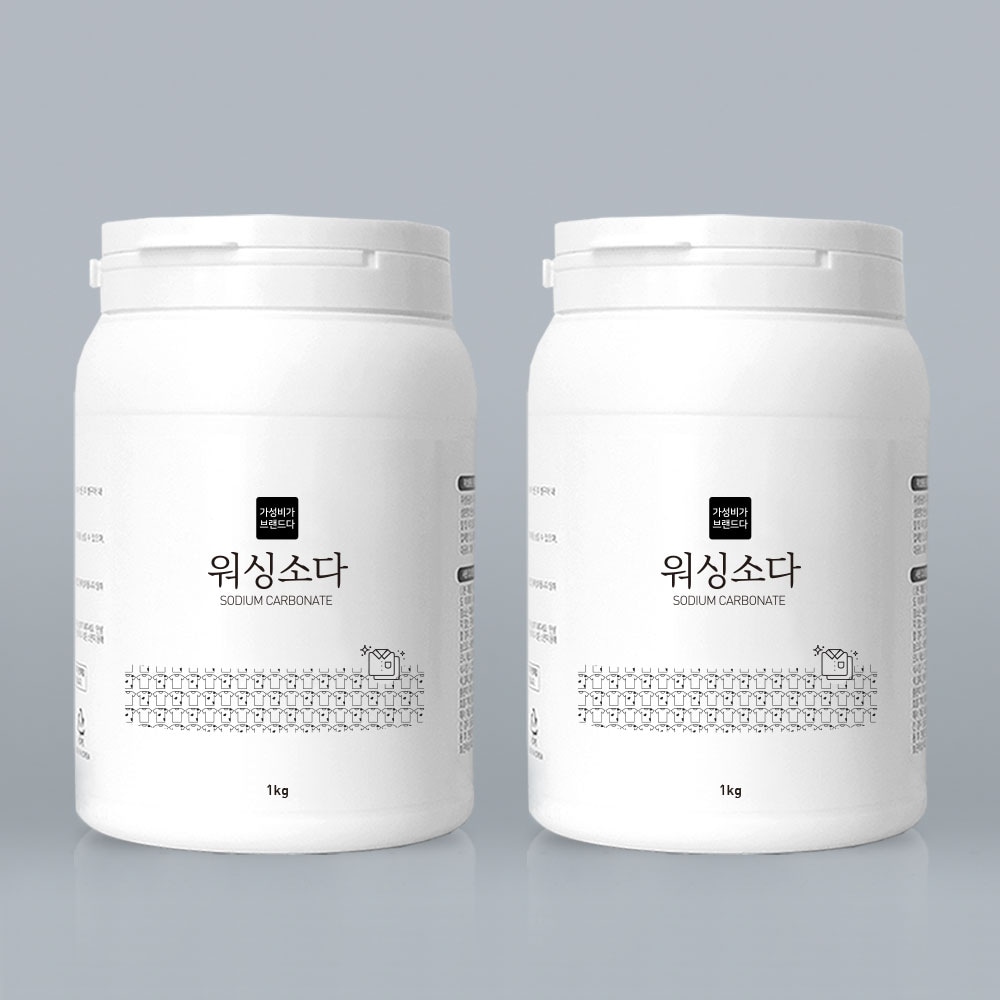 오늘의집 워싱소다 1kg(용기) x 2개 / 탄산소다 세탁세제 세정제