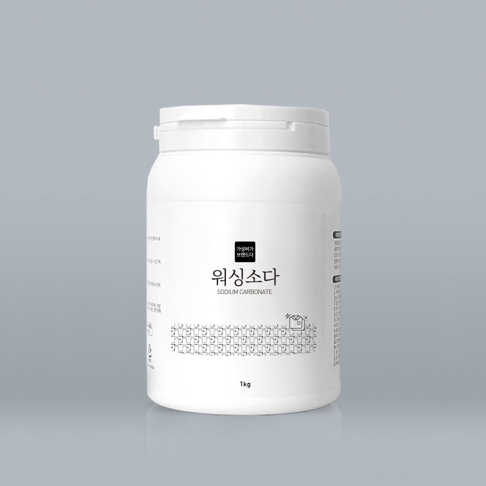 가성비가 브랜드다 가성비가브랜드다 워싱소다 1kg(용기) / 탄산소다 세탁세제 세정제