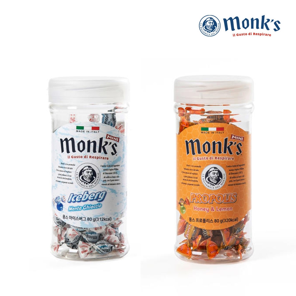 monks 포도당 박하 목 캔디 차량용 80g