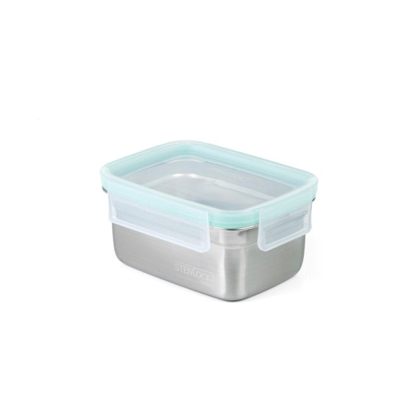 스텐304 찬통 퓨어 직사각 4호 540ML 밀폐용기 냉장고용기