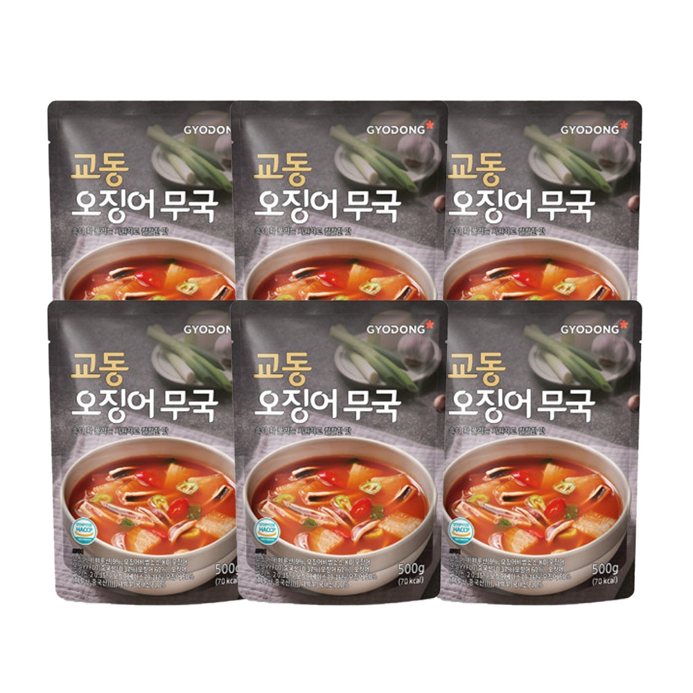 실온탕 오징어무국 500g*6팩 가격 비교 교동식품 실온탕 오징어무국 500g*6팩