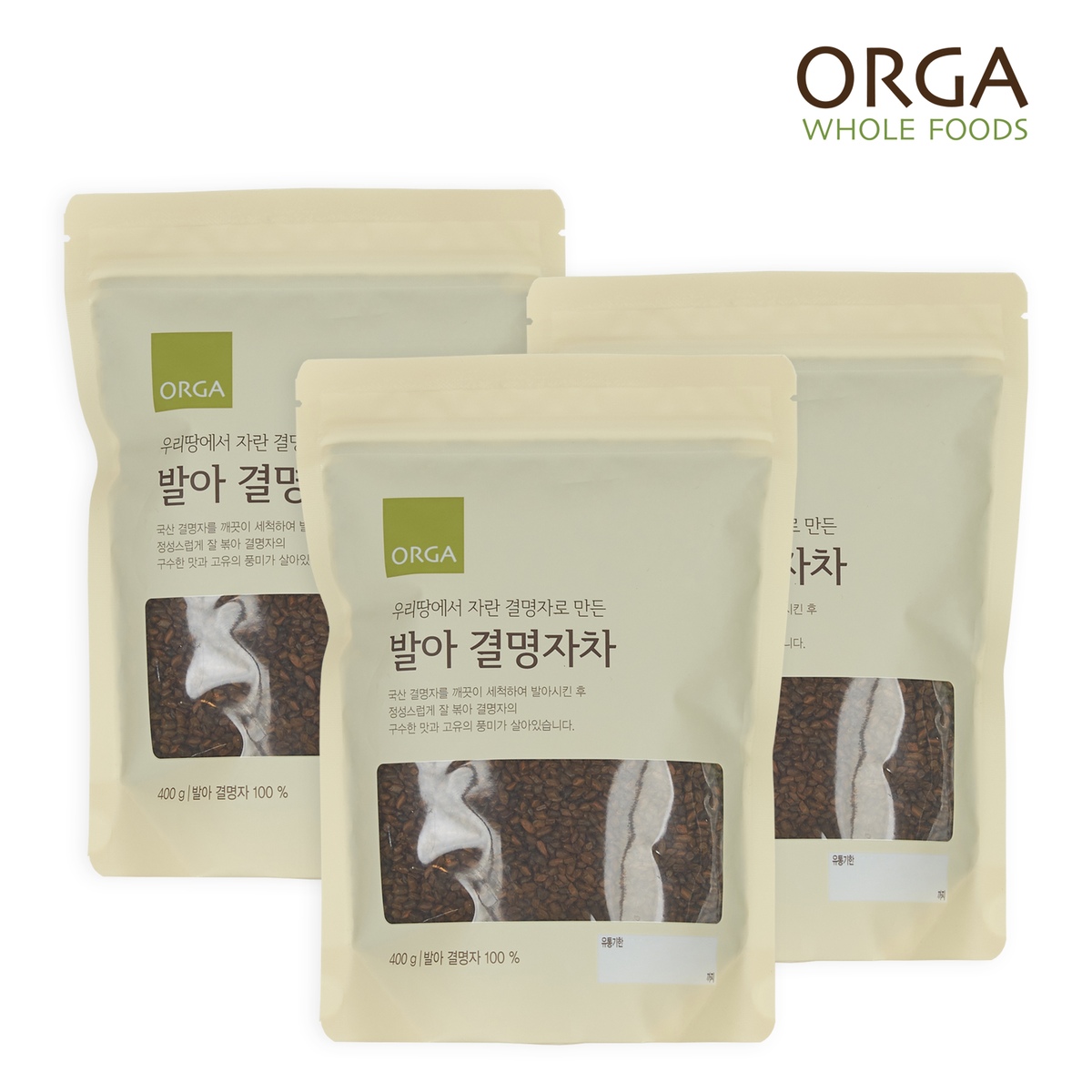 올가 ORGA 발아 결명자차 (400g)*3봉 가격 비교 풀무원 올가 ORGA 발아 결명자차 (400g)*3봉