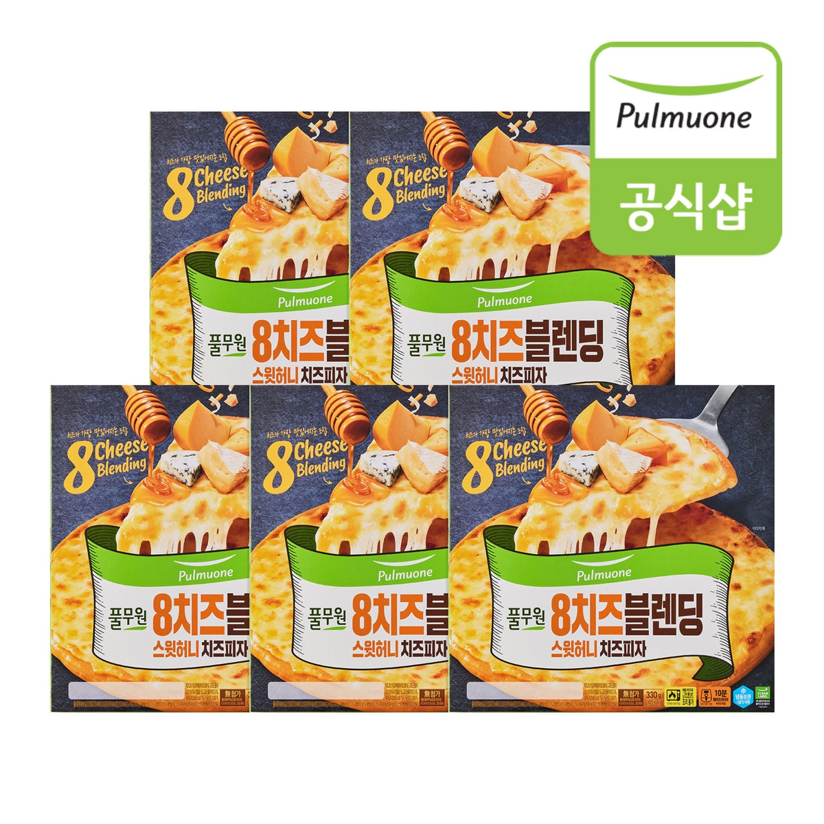 8치즈블렌딩 스윗허니 치즈피자 (330g) x 5판 가격 추이 풀무원 8치즈블렌딩 스윗허니 치즈피자 (330g) x 5판 - 최저가 32,900원
