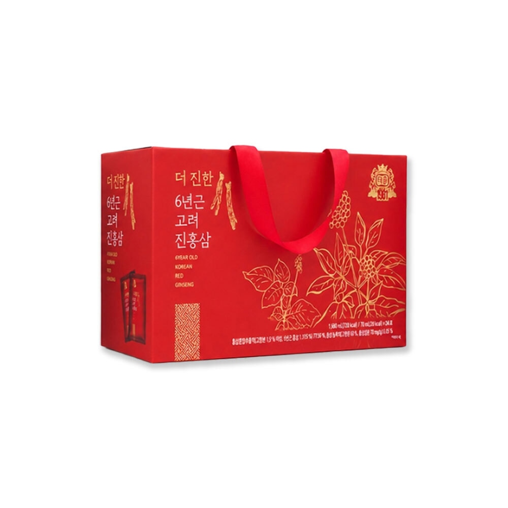 태웅식품 더 진한 6년근 고려 진홍삼 70ml*24포
