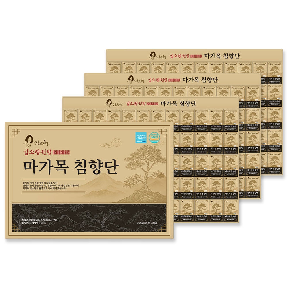 김소형원방 마가목 침향단 3.75g*60정 3팩 가격 추이 옻가네 김소형원방 마가목 침향단 3.75g*60정 3팩 - 최저가 179,300원