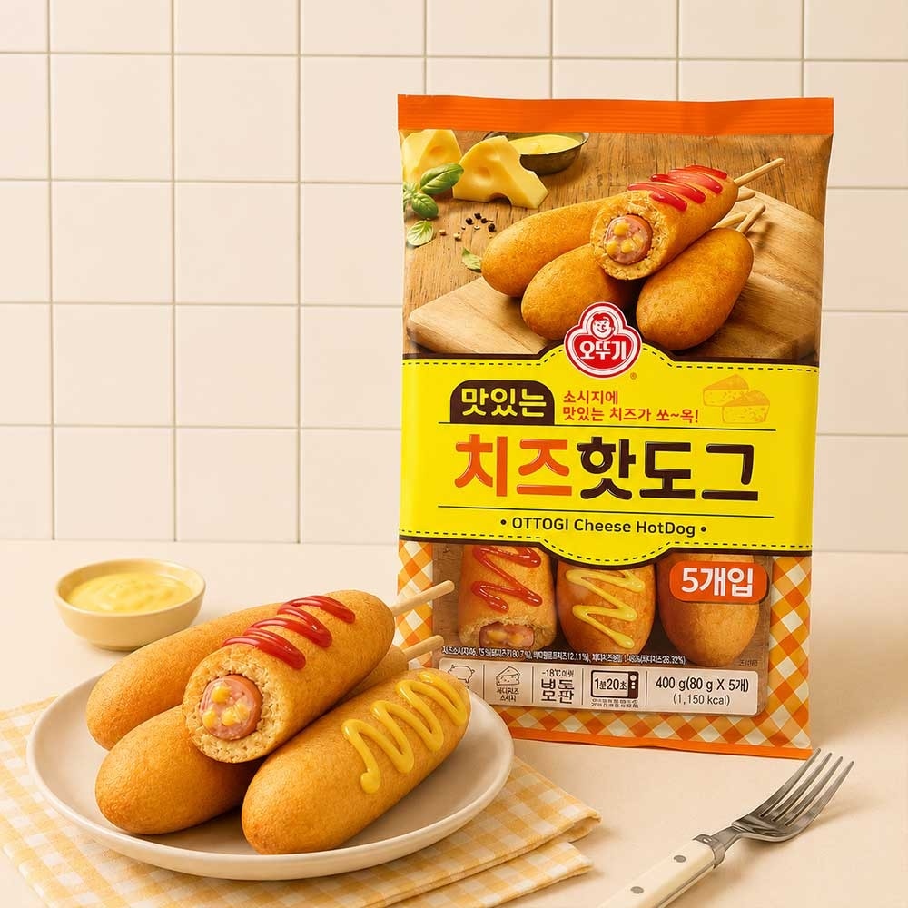 오뚜기 맛있는 치즈 핫도그 400g 2개 가격 비교 오뚜기 오뚜기 맛있는 치즈 핫도그 400g 2개