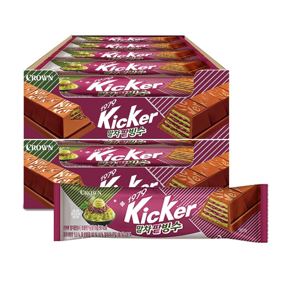 키커바 말차 팥빙수 28g 30개 가격 비교 크라운 키커바 말차 팥빙수 28g 30개