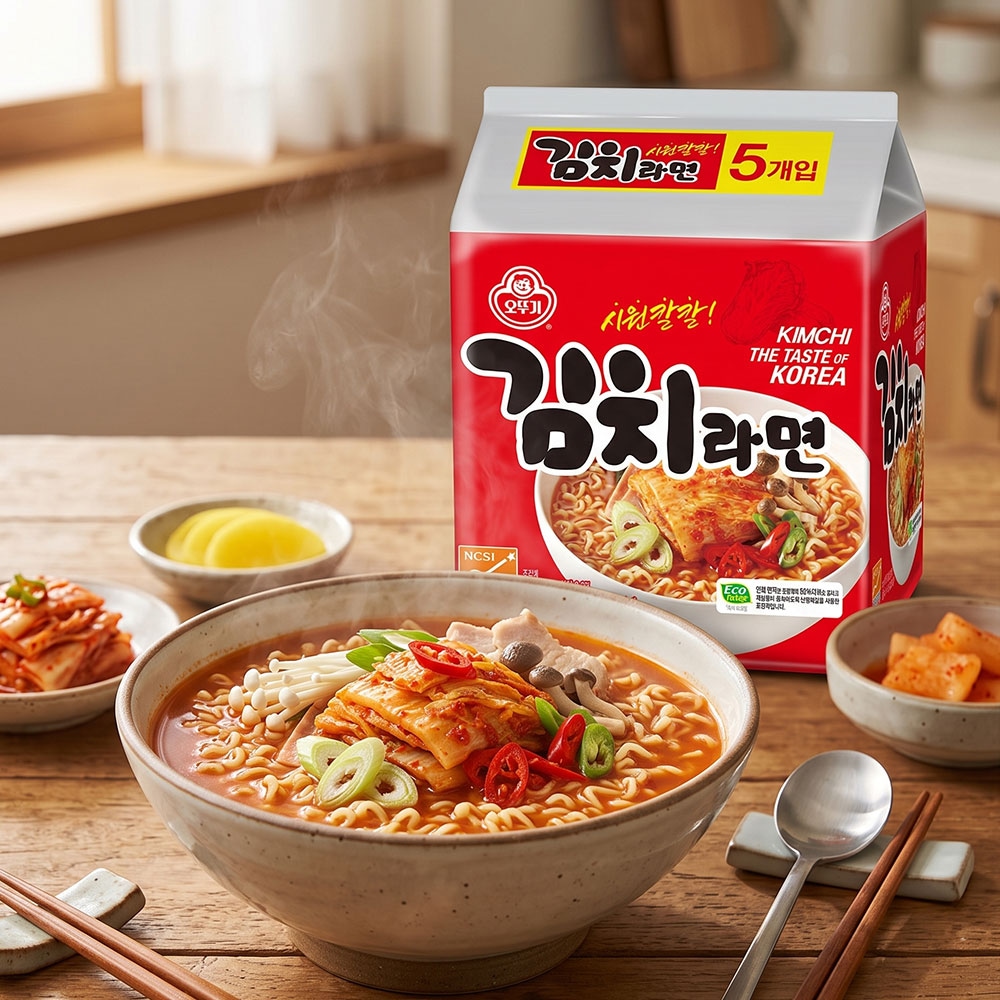 오뚜기 오뚜기 김치라면 20개입 (5개입번들 x 4개) - 최저가 18,400원