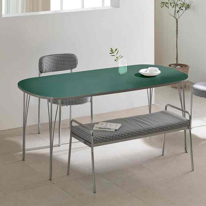 AUTHENTIC 楕円形 ダイニングテーブル 170cm［5色］