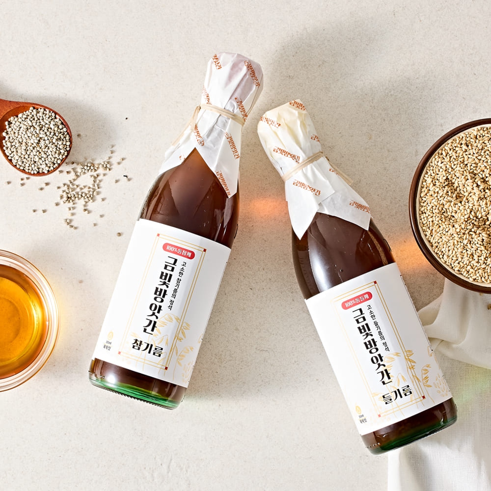 산해직송 들기름 350ml