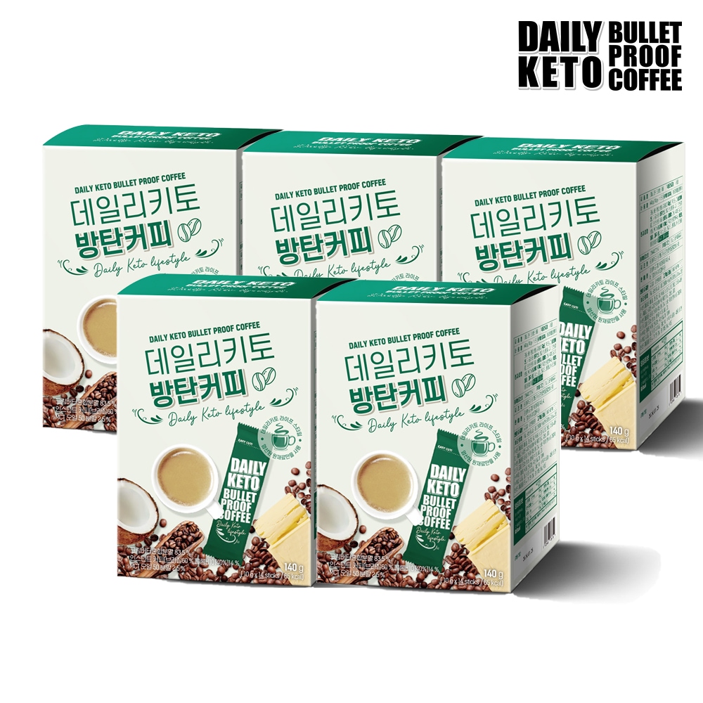 방탄커피(14포) 5박스 가격 추이 데일리키토 방탄커피(14포) 5박스 - 최저가 34,900원