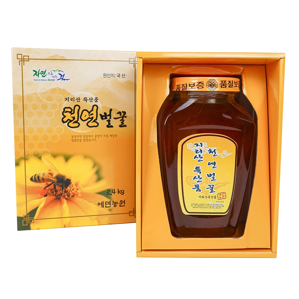 공생장터 정성을담은 지리산 구례 천연벌꿀 사각병 1.2kg