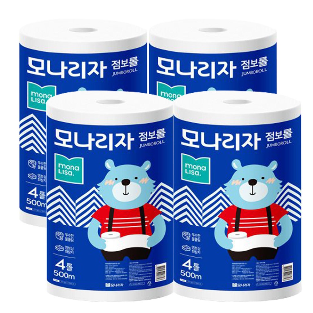 모나리자 점보롤 화장지 1겹 500m 4롤 4팩 가격 추이 모나리자 모나리자 점보롤 화장지 1겹 500m 4롤 4팩 - 최저가 64,200원