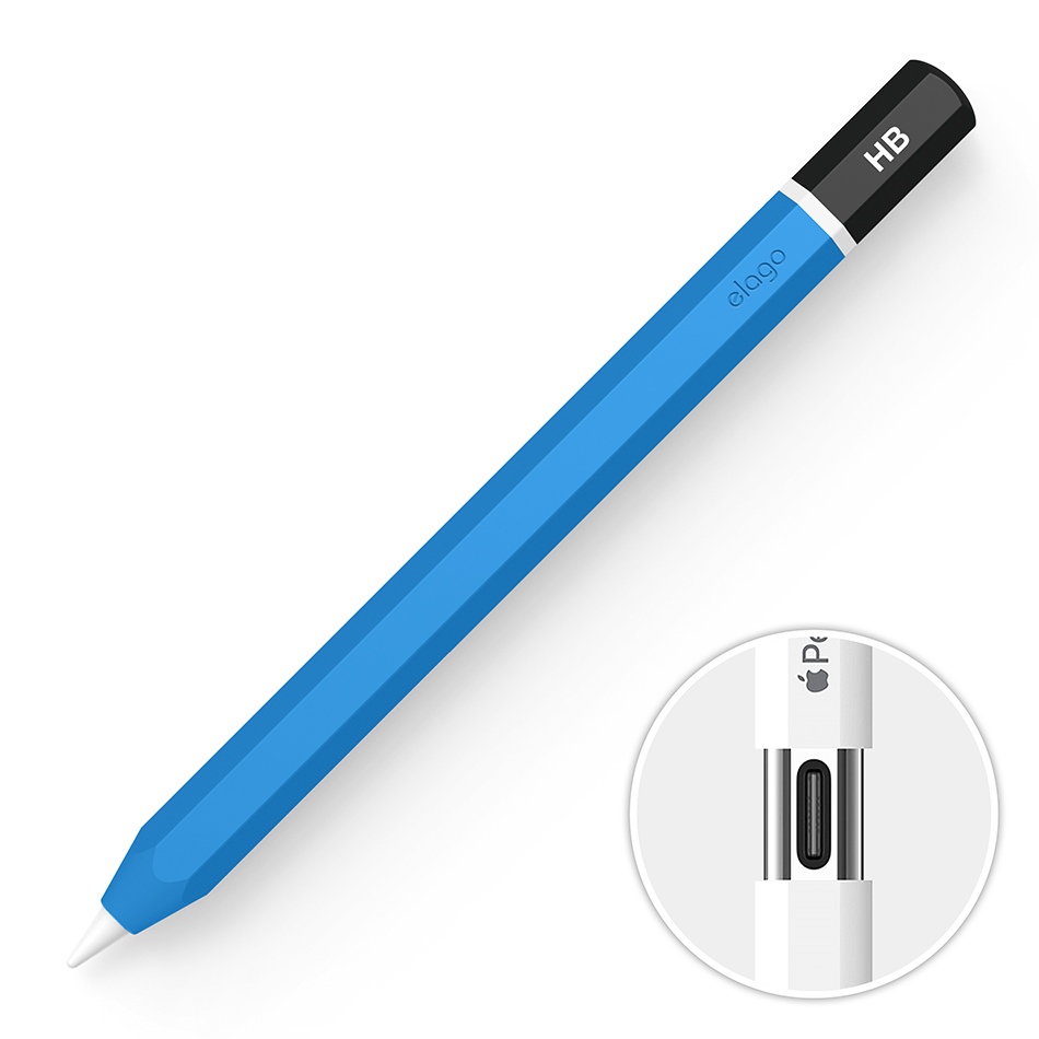 엘라고 애플펜슬 USB-C HB 연필 실리콘 케이스