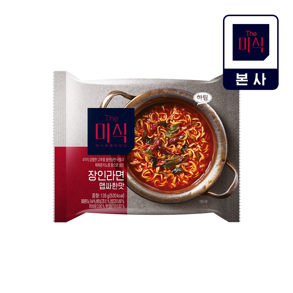 The미식 장인라면 맵싸한맛 135g