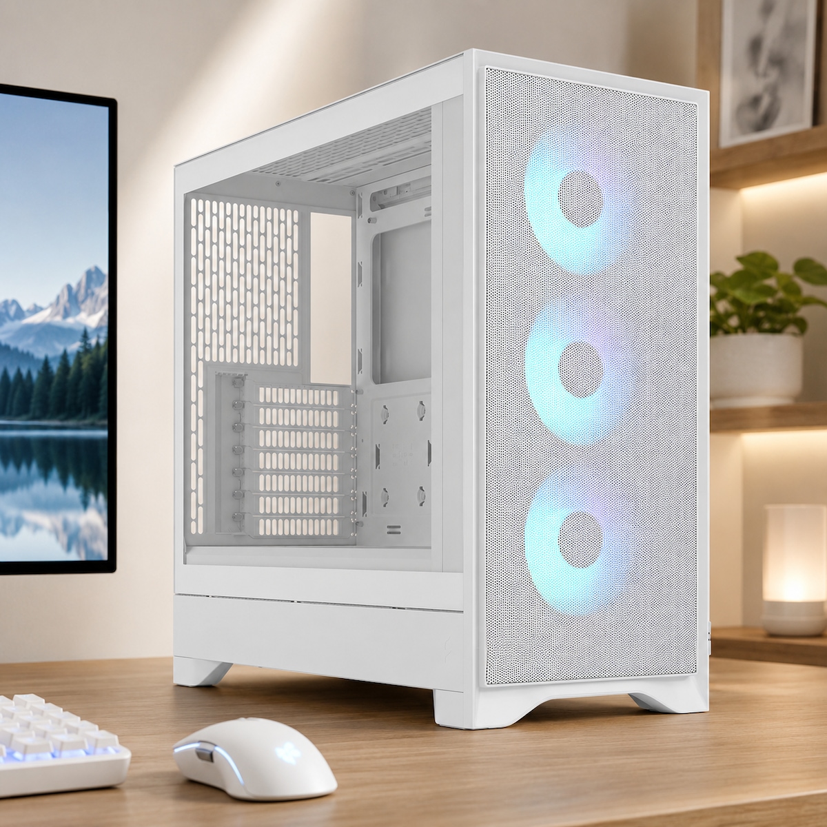 서린공식 Pop 2 Air RGB 강화유리 (화이트) 가격 비교 프렉탈디자인 서린공식 Pop 2 Air RGB 강화유리 (화이트)