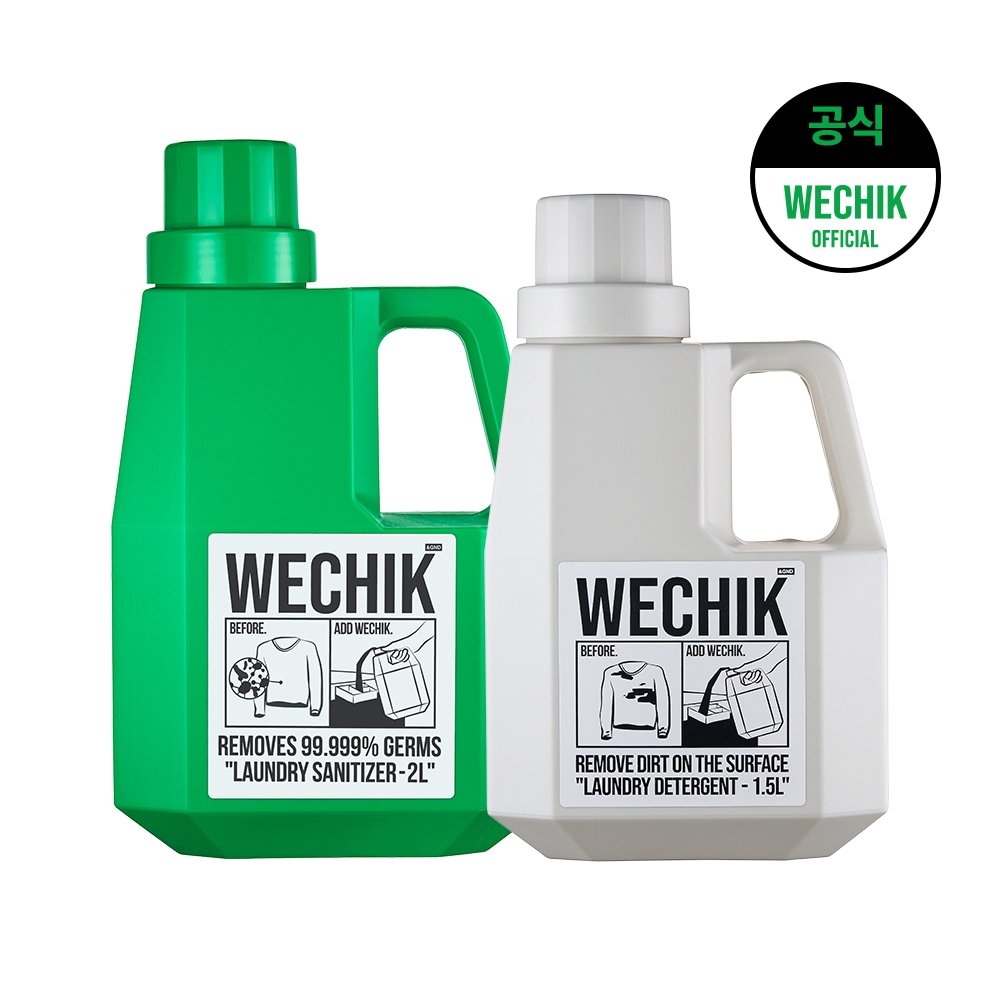 위칙 소독 섬유유연제 2L + 9중효소 EM Plus 세탁세제 1.5L