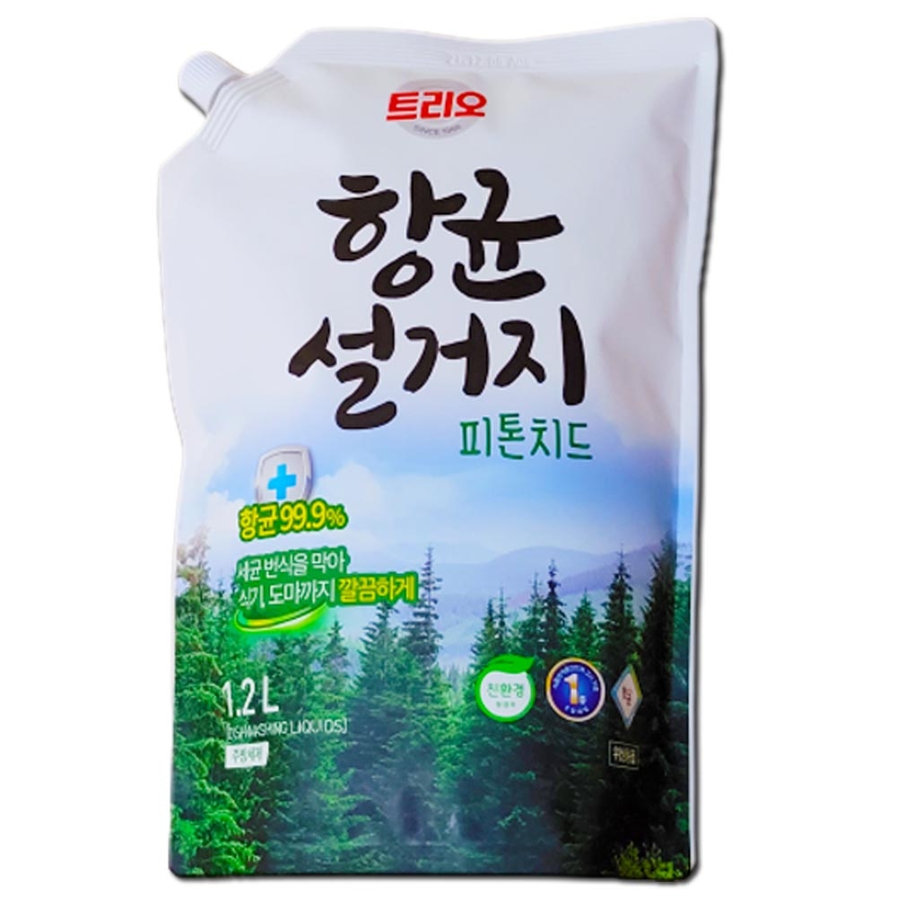 항균 설거지 피톤치드 주방세제 리필 1.2L 가격 추이 트리오 항균 설거지 피톤치드 주방세제 리필 1.2L - 최저가 3,410원