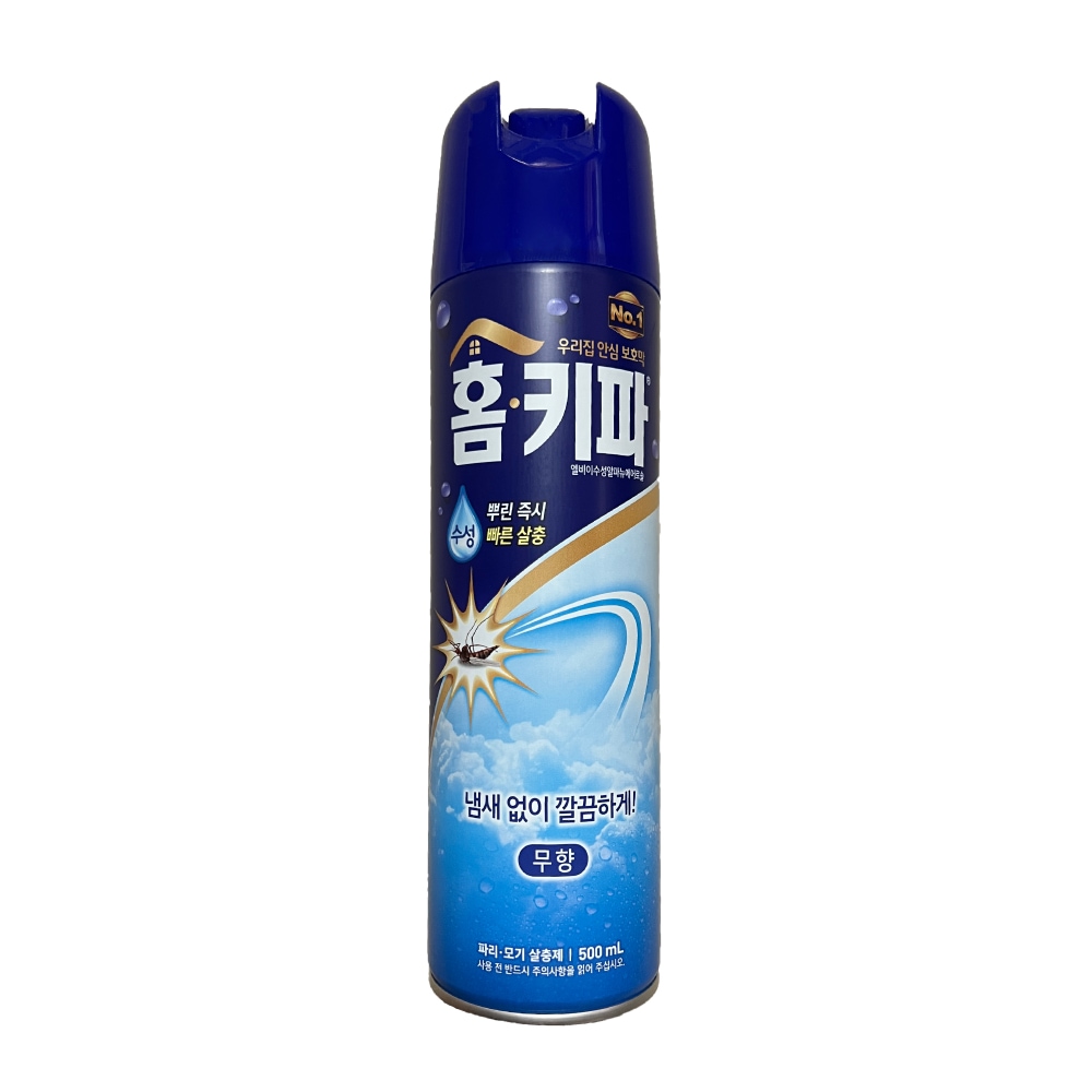 홈키파 홈키파 엘비이 수성 알파 뉴 에어졸 무향 500ml 파리 모기 살충제